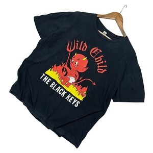 The Black Keys Dropout Boogie Tour 2022 Wild Child Devil T-Shirt Black XL